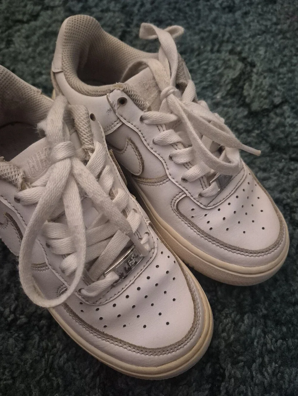 Nike Air Force 1 GS White Sneakers Youth 1
